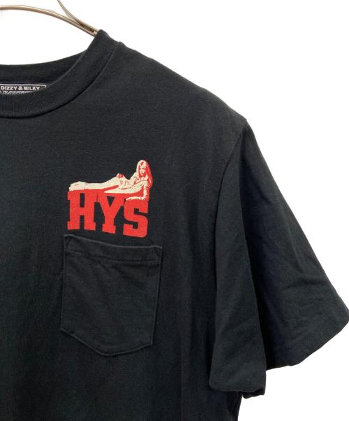 Hysteric Glamour（ヒステリックグラマー）Hysteric Glamour (ヒステリックグラマー) 半袖カットソー ブラック サイズ:Lの古着・服飾アイテム
