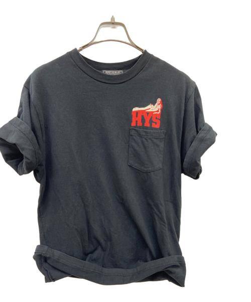 Hysteric Glamour（ヒステリックグラマー）Hysteric Glamour (ヒステリックグラマー) 半袖カットソー ブラック サイズ:Lの古着・服飾アイテム