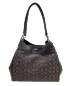 COACHコーチ）の古着「COACH　ハンドバッグ」｜グレー×ブラック