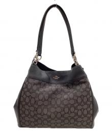 COACH（コーチ）の古着「COACH　ハンドバッグ」｜グレー×ブラック