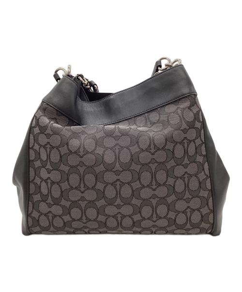 COACH（コーチ）COACH (コーチ) COACH　ハンドバッグ グレー×ブラックの古着・服飾アイテム