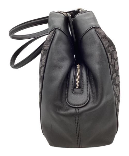 COACH（コーチ）COACH (コーチ) COACH　ハンドバッグ グレー×ブラックの古着・服飾アイテム