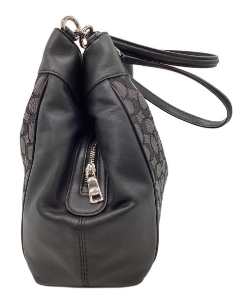 COACH（コーチ）COACH (コーチ) COACH　ハンドバッグ グレー×ブラックの古着・服飾アイテム