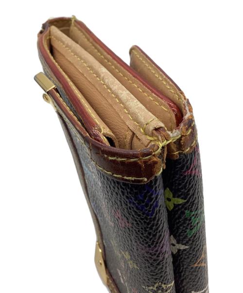 LOUIS VUITTON（ルイ ヴィトン）LOUIS VUITTON (ルイ ヴィトン) LOUIS VUITTON　モノグラム・マルチカラー　ポルトモネ・ビエ・カルトクレディ　3つ折り財布 ブラックの古着・服飾アイテム
