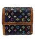 LOUIS VUITTON (ルイ ヴィトン) LOUIS VUITTON　モノグラム・マルチカラー　ポルトモネ・ビエ・カルトクレディ　3つ折り財布 ブラック：5000円