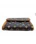 中古・古着 LOUIS VUITTON (ルイ ヴィトン) LOUIS VUITTON　モノグラム・マルチカラー　ポルトモネ・ビエ・カルトクレディ　3つ折り財布 ブラック：5000円