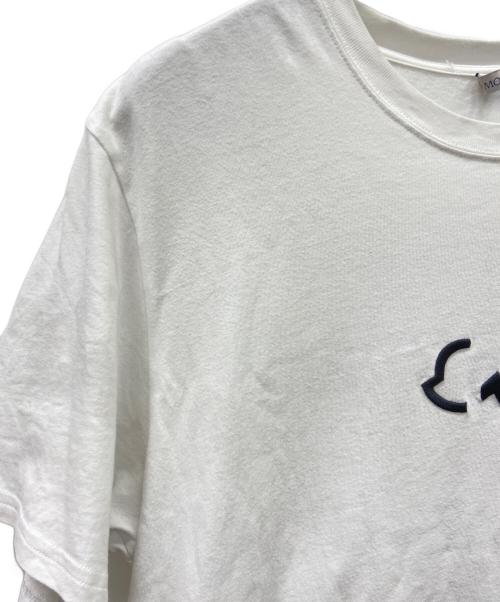 MONCLER（モンクレール）MONCLER (モンクレール) FRAGMENTS (フラグメント) 半袖カットソー ホワイト サイズ:Sの古着・服飾アイテム