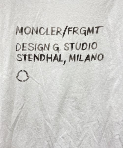 MONCLER（モンクレール）MONCLER (モンクレール) FRAGMENTS (フラグメント) 半袖カットソー ホワイト サイズ:Sの古着・服飾アイテム