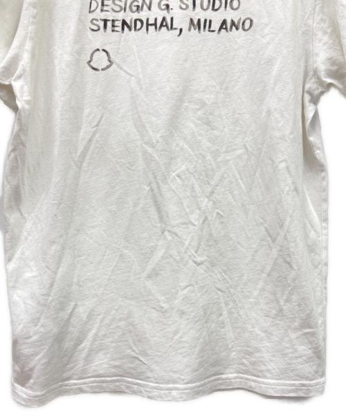 MONCLER（モンクレール）MONCLER (モンクレール) FRAGMENTS (フラグメント) 半袖カットソー ホワイト サイズ:Sの古着・服飾アイテム