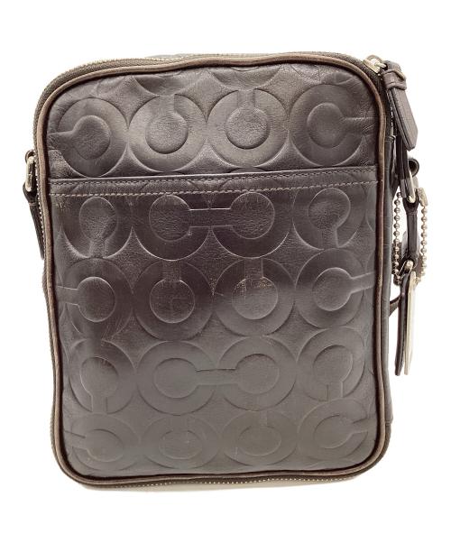 COACH（コーチ）COACH (コーチ) ショルダーバッグ　オブアート ブラウンの古着・服飾アイテム