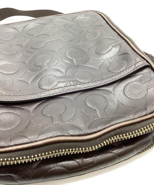 COACH（コーチ）COACH (コーチ) ショルダーバッグ　オブアート ブラウンの古着・服飾アイテム