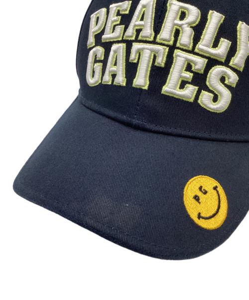 PEARLY GATES（パーリーゲイツ）PEARLY GATES (パーリーゲイツ) PEARLY GATES　キャップ ネイビー×ホワイト 未使用品の古着・服飾アイテム