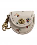 COACHコーチ）の古着「COACH　ストラップ ウィズ チェーン ストライプ」｜ブラウン×グリーン