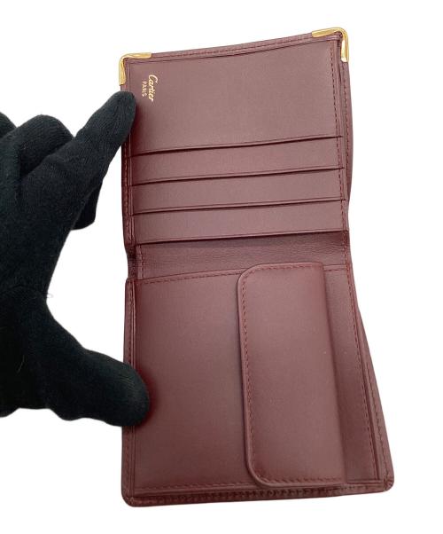 Cartier（カルティエ）Cartier (カルティエ) 2つ折り財布 ボルドー サイズ:なしの古着・服飾アイテム