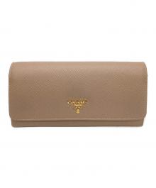 PRADA（プラダ）の古着「PRADA　長財布」｜ピンクベージュ