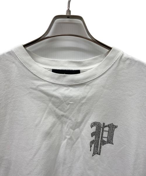 PHATRNK（ファットランク）PHATRNK (ファットランク) 半袖カットソー ホワイト×シルバー サイズ:Mの古着・服飾アイテム