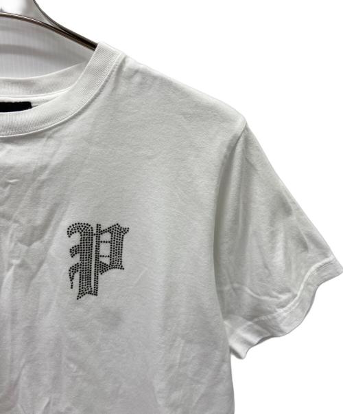 PHATRNK（ファットランク）PHATRNK (ファットランク) 半袖カットソー ホワイト×シルバー サイズ:Mの古着・服飾アイテム