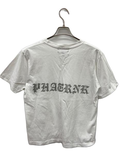 PHATRNK（ファットランク）PHATRNK (ファットランク) 半袖カットソー ホワイト×シルバー サイズ:Mの古着・服飾アイテム
