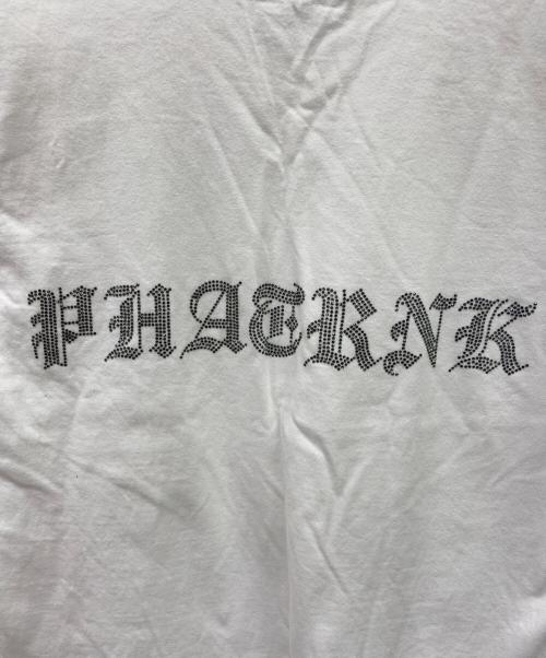 PHATRNK（ファットランク）PHATRNK (ファットランク) 半袖カットソー ホワイト×シルバー サイズ:Mの古着・服飾アイテム