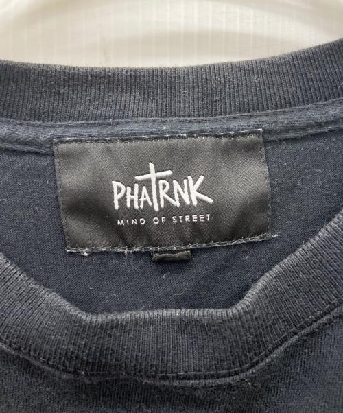 PHATRNK（ファットランク）PHATRNK (ファットランク) 半袖カットソー ブラック×シルバー サイズ:Mの古着・服飾アイテム