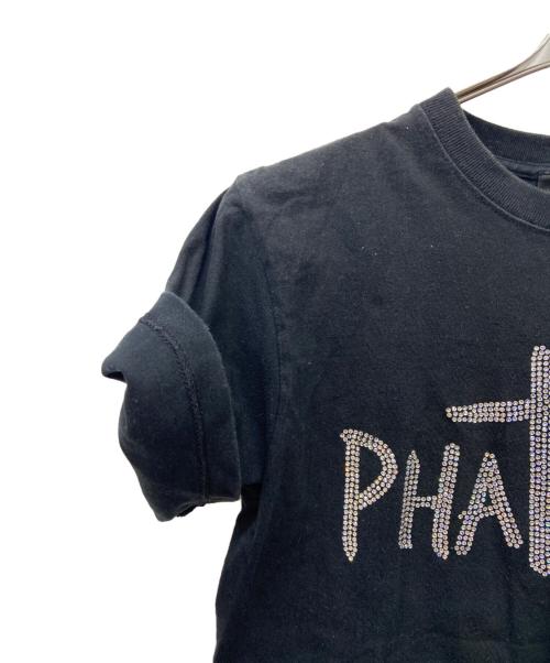 PHATRNK（ファットランク）PHATRNK (ファットランク) 半袖カットソー ブラック×シルバー サイズ:Mの古着・服飾アイテム