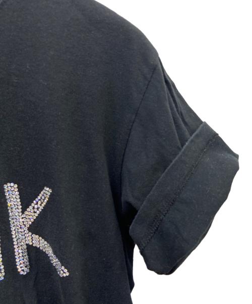 PHATRNK（ファットランク）PHATRNK (ファットランク) 半袖カットソー ブラック×シルバー サイズ:Mの古着・服飾アイテム
