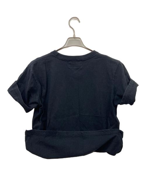 PHATRNK（ファットランク）PHATRNK (ファットランク) 半袖カットソー ブラック×シルバー サイズ:Mの古着・服飾アイテム