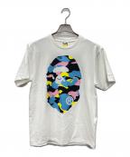 A BATHING APEアベイシングエイプ）の古着「A BATHING APE半袖カットソー」｜ホワイト×ブルー