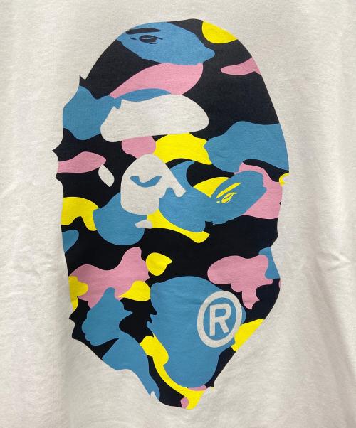 A BATHING APE（アベイシングエイプ）A BATHING APE (アベイシングエイプ) A BATHING APE半袖カットソー ホワイト×ブルー サイズ:Mの古着・服飾アイテム