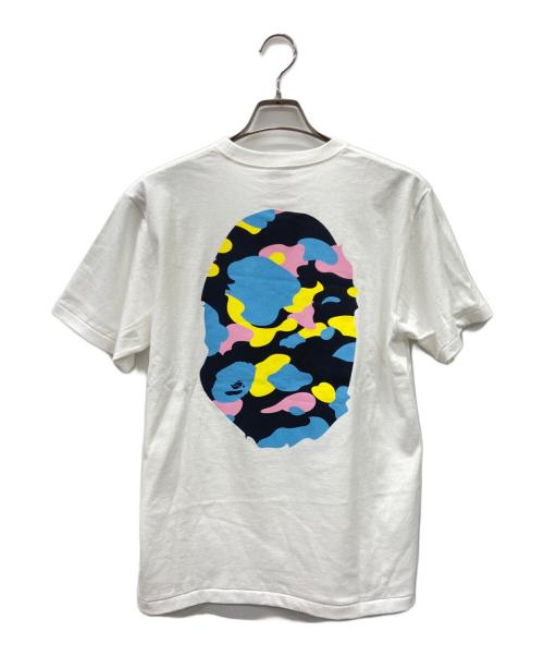 A BATHING APE（アベイシングエイプ）A BATHING APE (アベイシングエイプ) A BATHING APE半袖カットソー ホワイト×ブルー サイズ:Mの古着・服飾アイテム