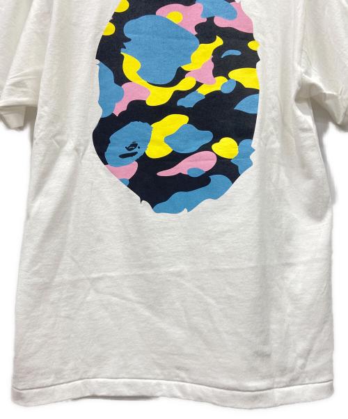A BATHING APE（アベイシングエイプ）A BATHING APE (アベイシングエイプ) A BATHING APE半袖カットソー ホワイト×ブルー サイズ:Mの古着・服飾アイテム