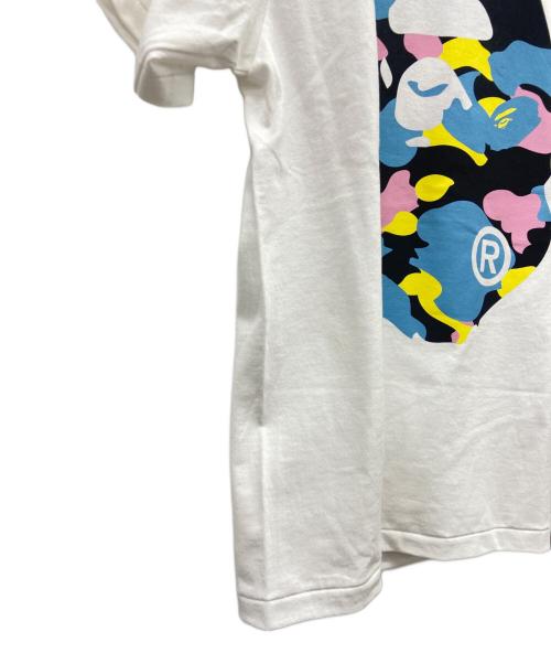 A BATHING APE（アベイシングエイプ）A BATHING APE (アベイシングエイプ) A BATHING APE半袖カットソー ホワイト×ブルー サイズ:Mの古着・服飾アイテム