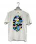 A BATHING APE（アベイシングエイプ）の古着「A BATHING APE半袖カットソー」｜ホワイト×ブルー