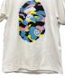 中古・古着 A BATHING APE (アベイシングエイプ) A BATHING APE半袖カットソー ホワイト×ブルー サイズ:M：8000円