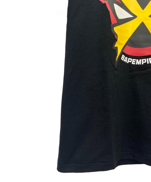A BATHING APE（アベイシングエイプ）A BATHING APE (アベイシングエイプ) A BATHING APE　半袖カットソー ブラック×レッド サイズ:Sの古着・服飾アイテム