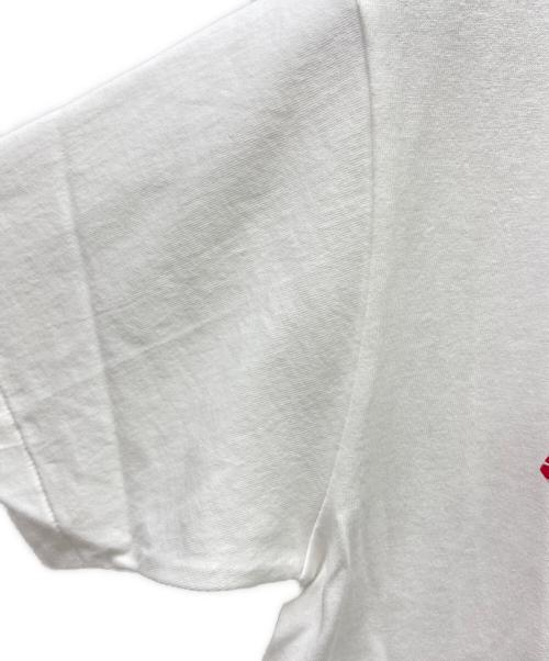 A BATHING APE（アベイシングエイプ）A BATHING APE (アベイシングエイプ) A BATHING APE　CAMO COLLEDE TEE　半袖カットソー ホワイト×レッド サイズ:Mの古着・服飾アイテム