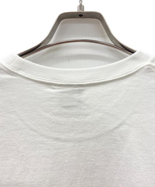 A BATHING APE（アベイシングエイプ）A BATHING APE (アベイシングエイプ) A BATHING APE　CAMO COLLEDE TEE　半袖カットソー ホワイト×レッド サイズ:Mの古着・服飾アイテム