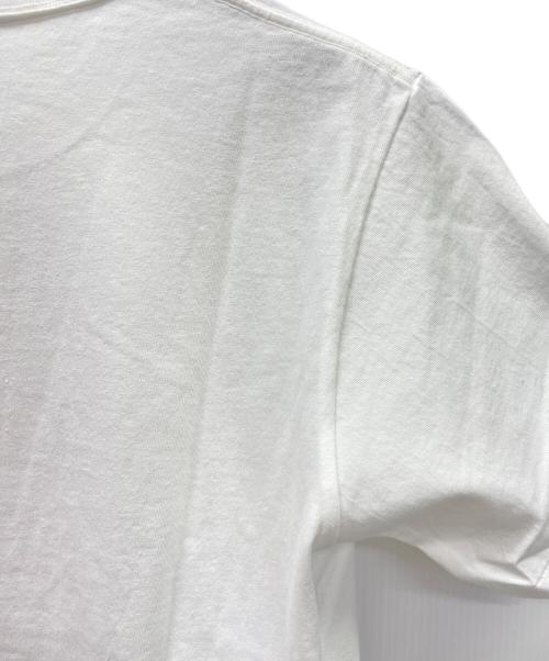 A BATHING APE（アベイシングエイプ）A BATHING APE (アベイシングエイプ) A BATHING APE　CAMO COLLEDE TEE　半袖カットソー ホワイト×レッド サイズ:Mの古着・服飾アイテム