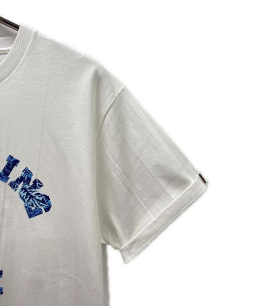 A BATHING APE（アベイシングエイプ）A BATHING APE (アベイシングエイプ) 半袖カットソー ホワイト×ブルー サイズ:Lの古着・服飾アイテム