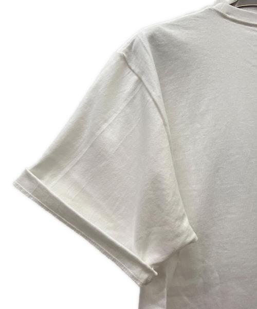 A BATHING APE（アベイシングエイプ）A BATHING APE (アベイシングエイプ) 半袖カットソー ホワイト×ブルー サイズ:Lの古着・服飾アイテム