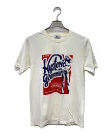 Hysteric Glamour（ヒステリックグラマー）の古着「半袖カットソー」｜ホワイト×レッド