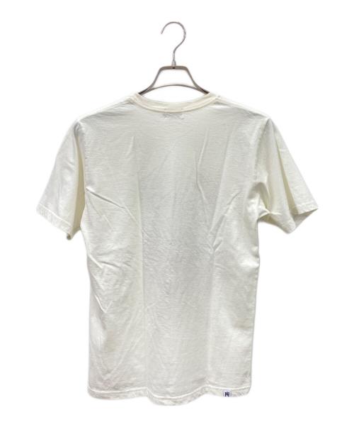 Hysteric Glamour（ヒステリックグラマー）Hysteric Glamour (ヒステリックグラマー) 半袖カットソー ホワイト×レッド サイズ:Sの古着・服飾アイテム