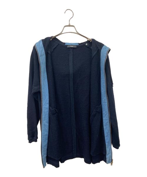 DIESEL（ディーゼル）DIESEL (ディーゼル) フーデッドジャケット ネイビー×ブルー サイズ:Lの古着・服飾アイテム
