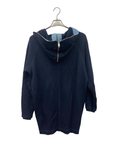 DIESEL（ディーゼル）DIESEL (ディーゼル) フーデッドジャケット ネイビー×ブルー サイズ:Lの古着・服飾アイテム