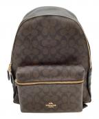 COACHコーチ）の古着「COACH　シグネチャー　リュック」｜ブラウン