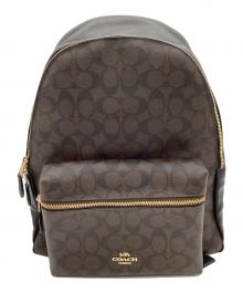 COACH（コーチ）の古着「COACH　シグネチャー　リュック」｜ブラウン
