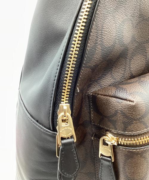 COACH（コーチ）COACH (コーチ) COACH　シグネチャー　リュック ブラウンの古着・服飾アイテム