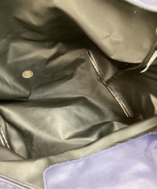 LONGCHAMP（ロンシャン）LONGCHAMP (ロンシャン) LONGCHAMP　ルプリアージュ　トートバッグ ネイビー×ブラウンの古着・服飾アイテム