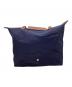 LONGCHAMP (ロンシャン) LONGCHAMP　ルプリアージュ　トートバッグ ネイビー×ブラウン：6000円