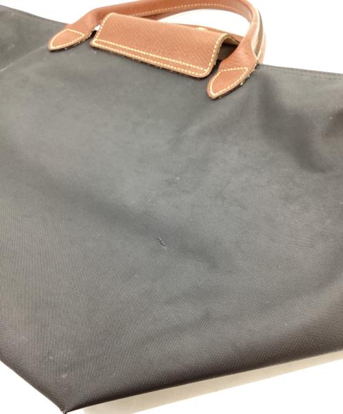 LONGCHAMP（ロンシャン）LONGCHAMP (ロンシャン) LONGCHAMP　ルプリアージュ　トートバッグ ブラック×ブラウンの古着・服飾アイテム